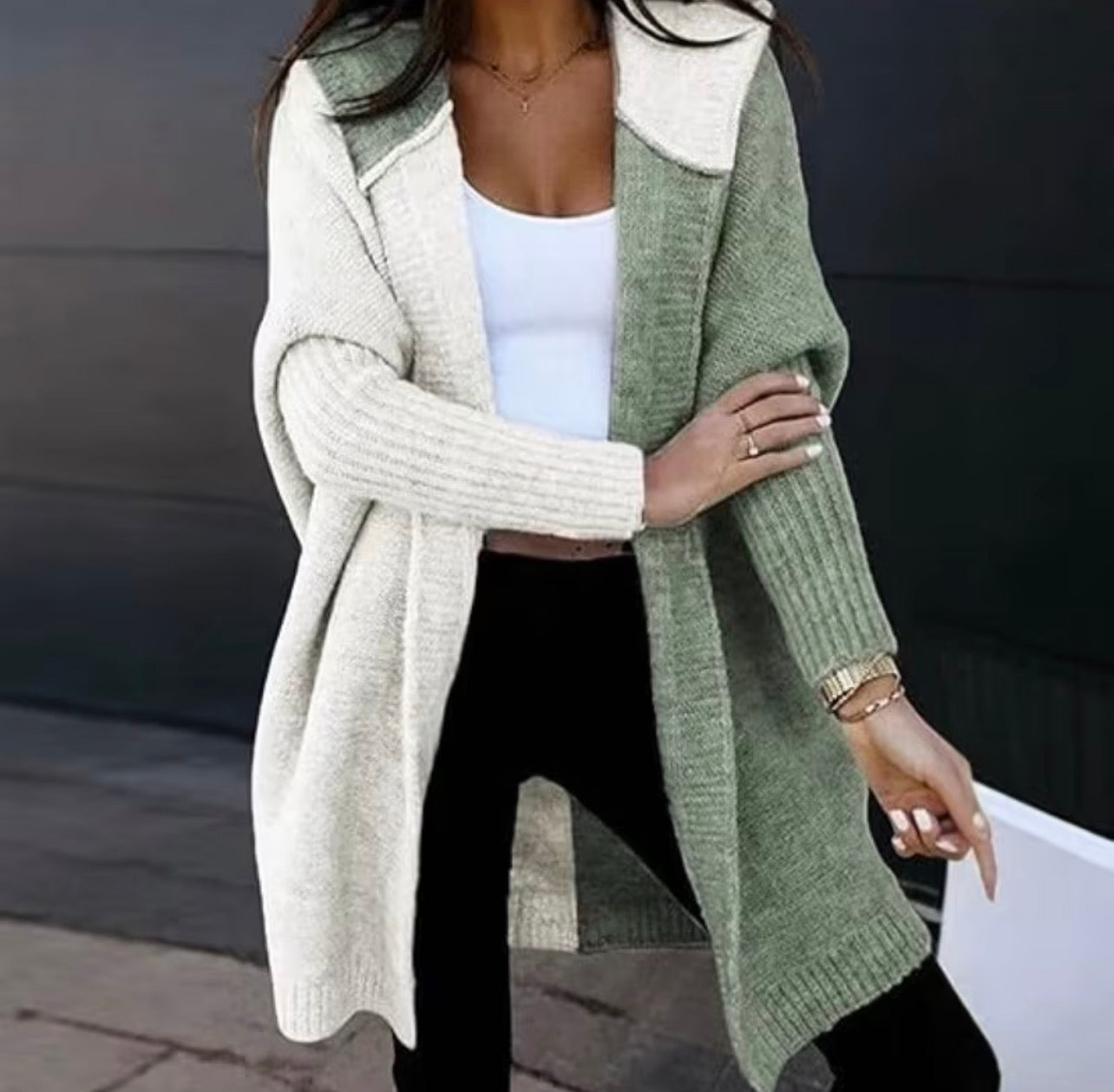 The Cozy Contrast Cardigan