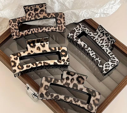 Spotted in Style Leopard Claw Clip