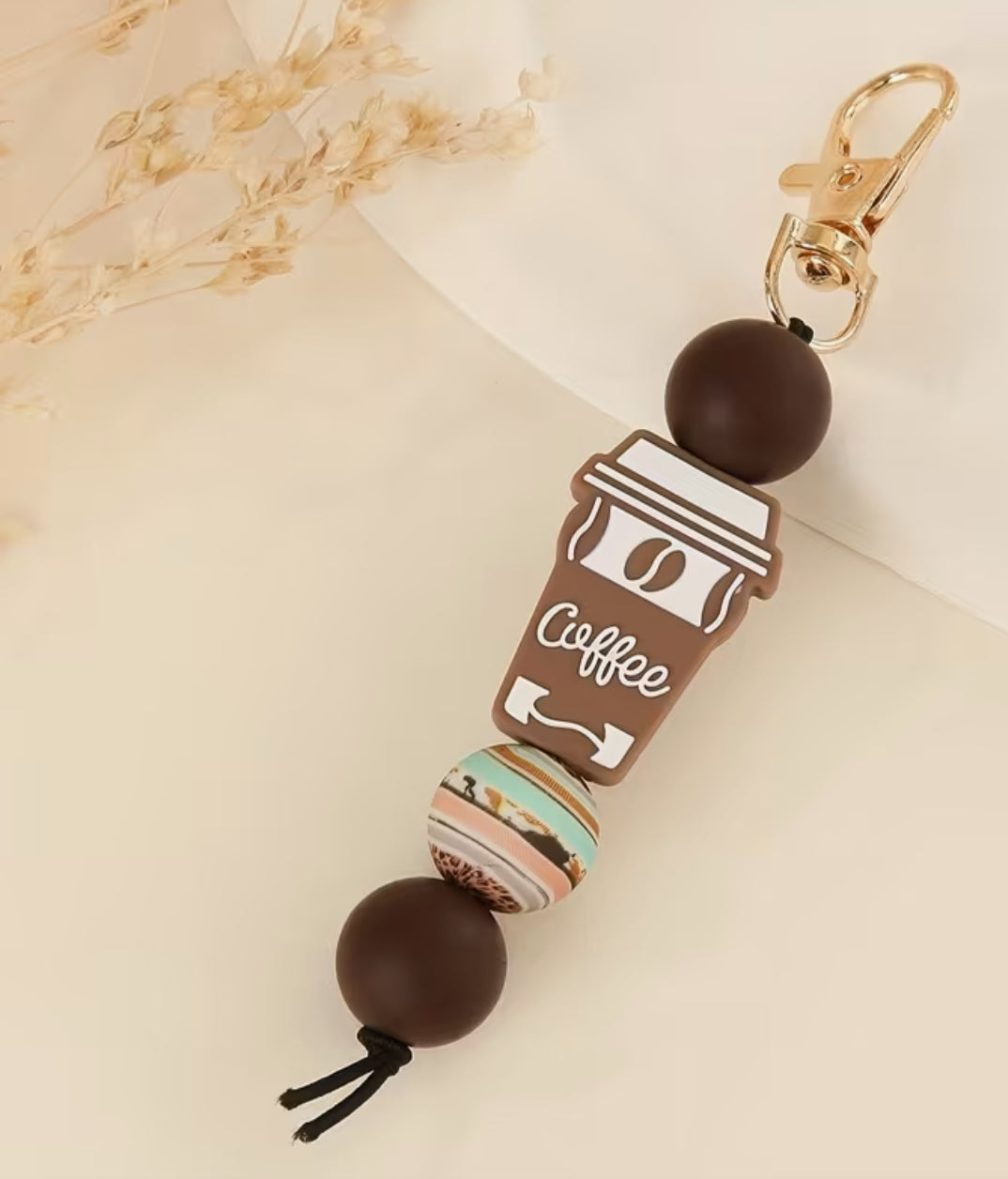 Coffee Themed Keychain