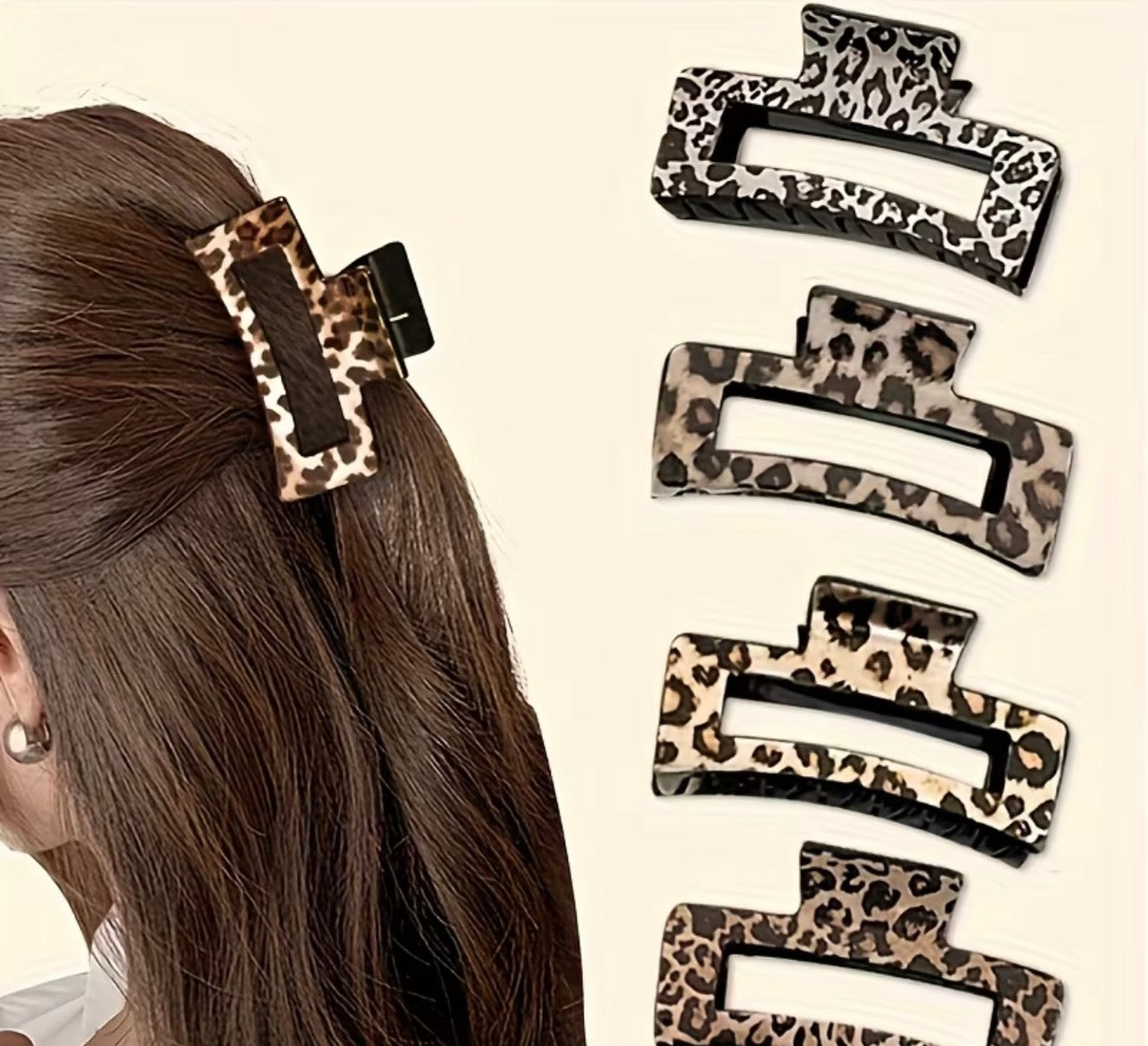 Spotted in Style Leopard Claw Clip