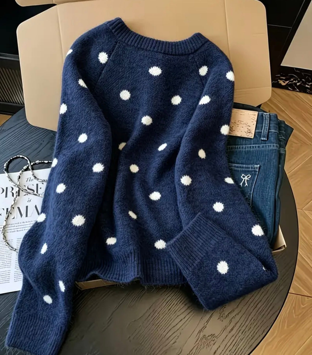 Dot to Dot Sweater Cardigan