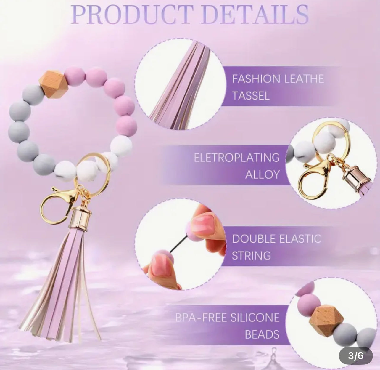 Silicone Bead Wristlet