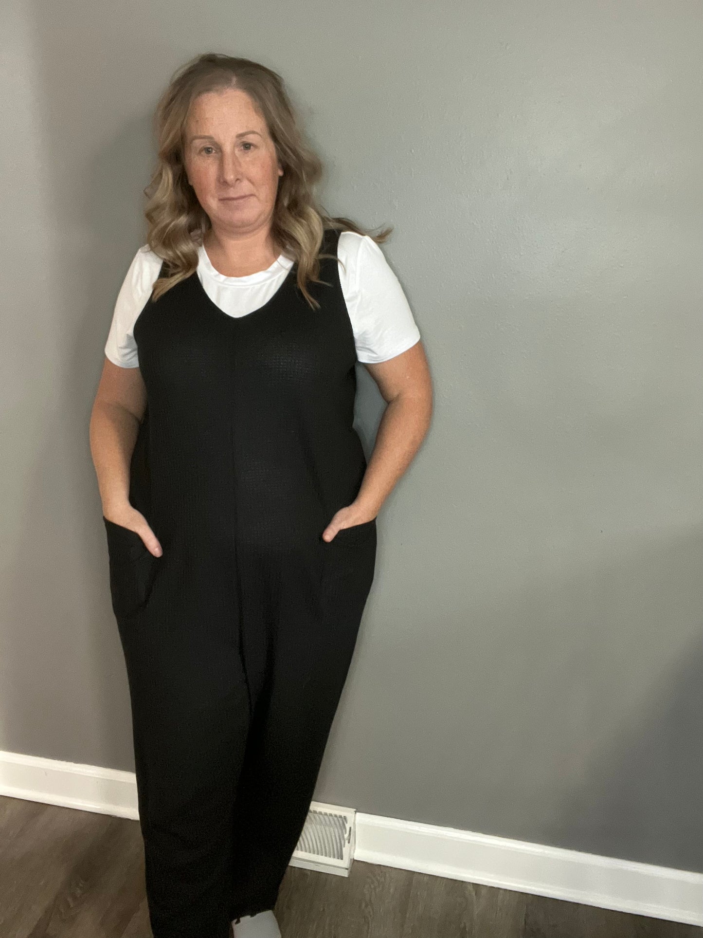 Double Take Full Size Sleeveless Straight Jumpsuit