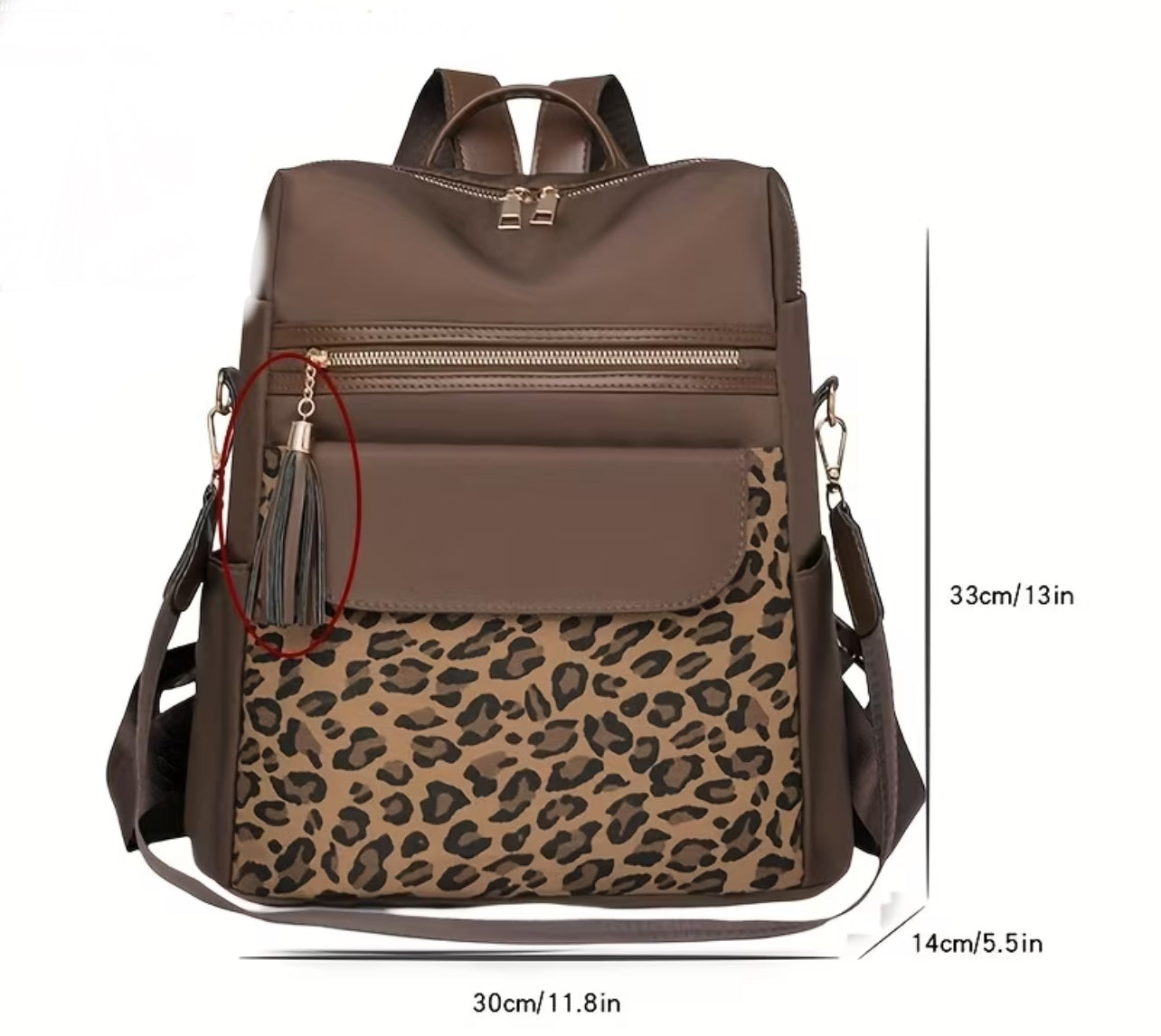 Work It Out Leopard Backpack