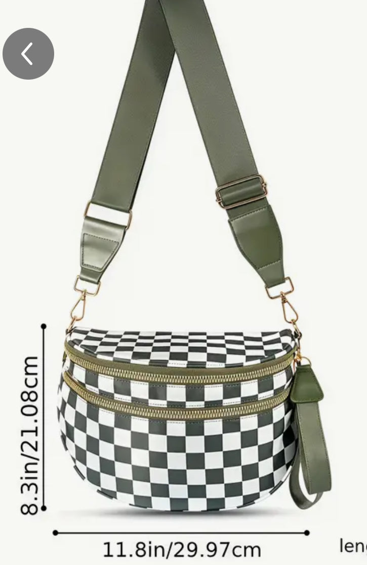 Checkered Large Bum Bag