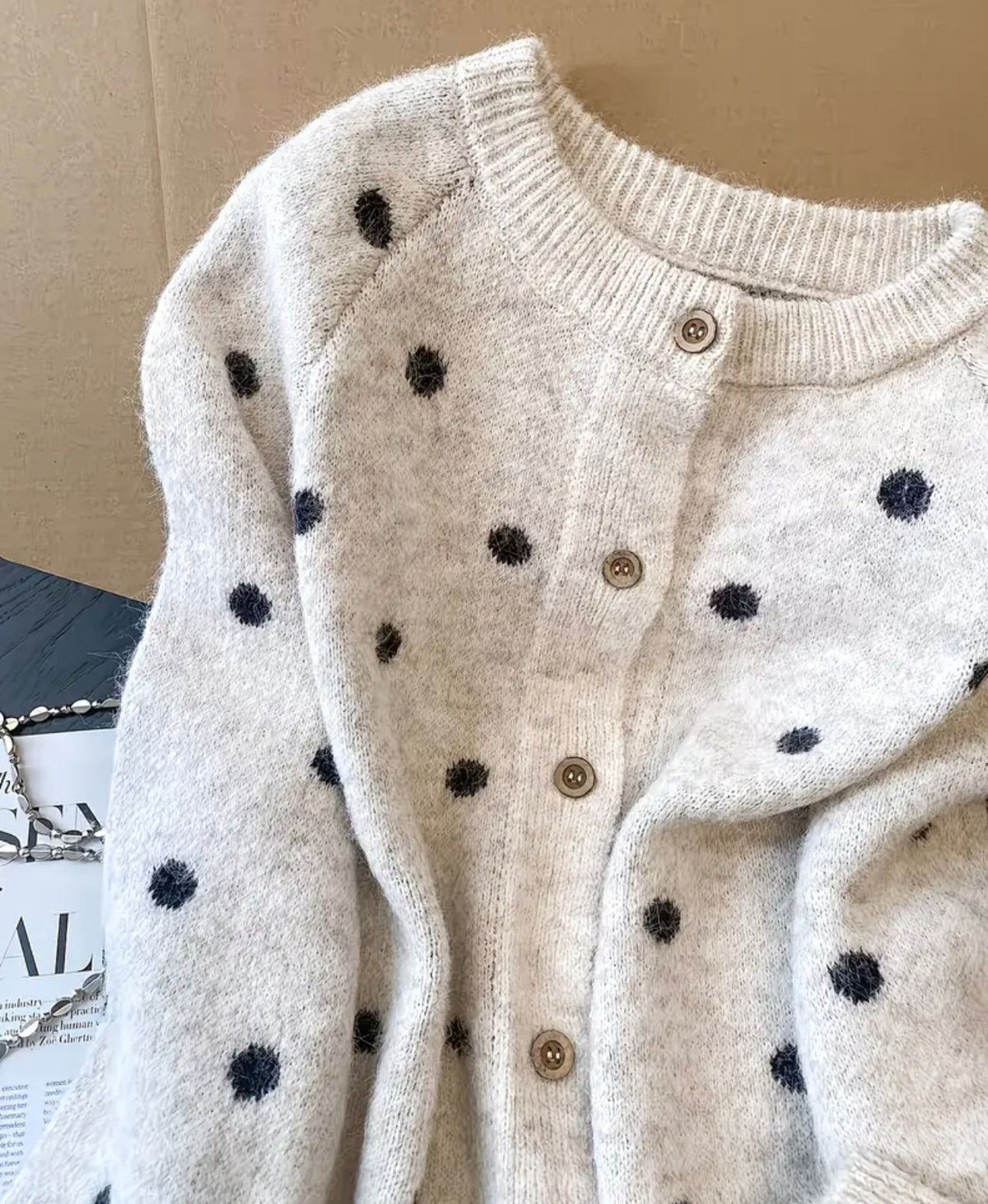 Dot to Dot Sweater Cardigan