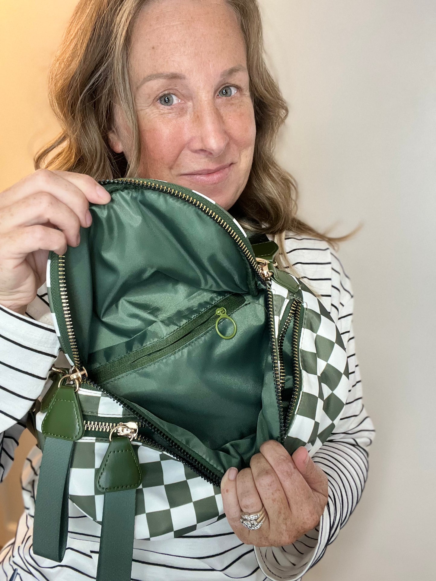 Checkered Large Bum Bag