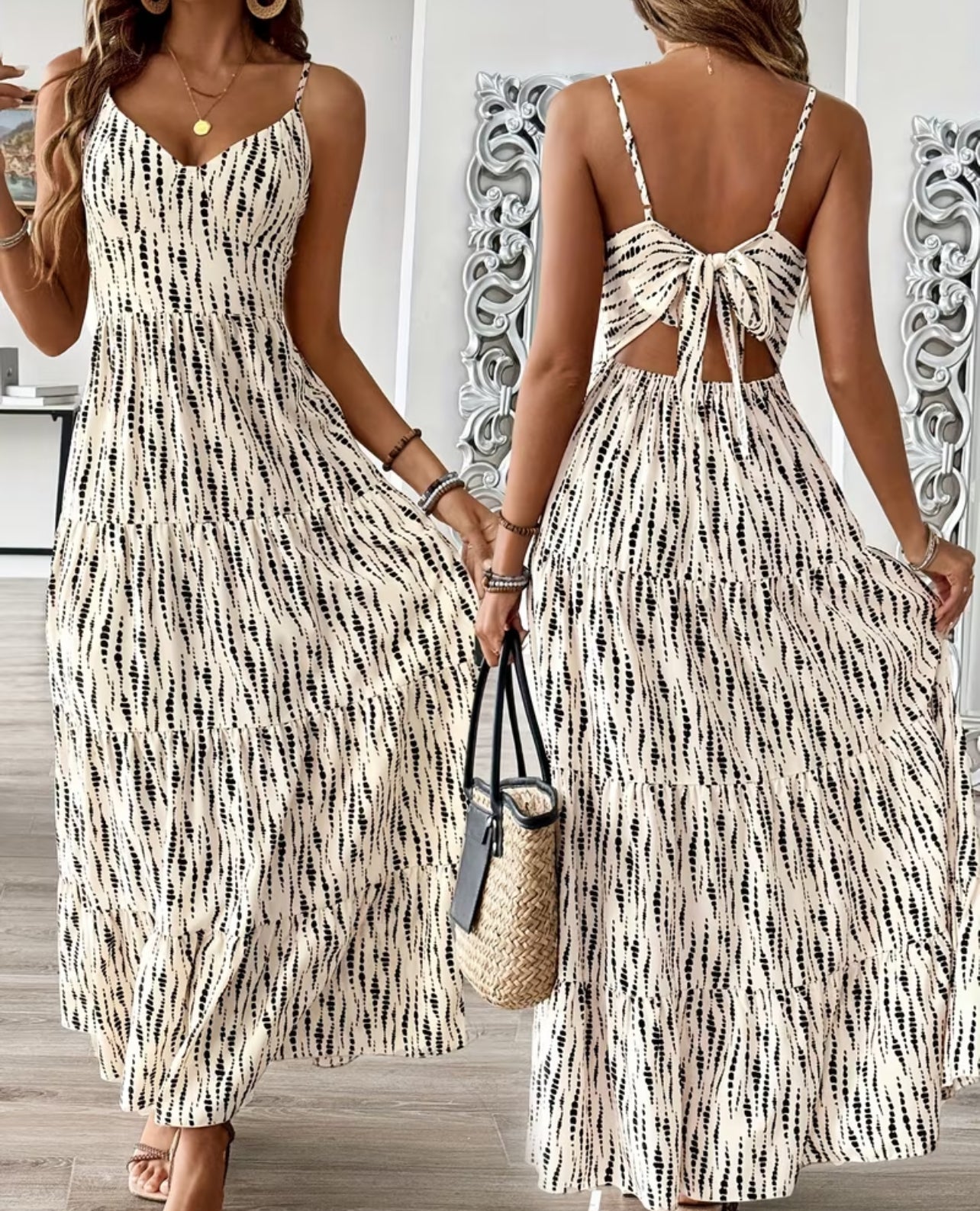 Feel The Waves Vacation Maxi Dress