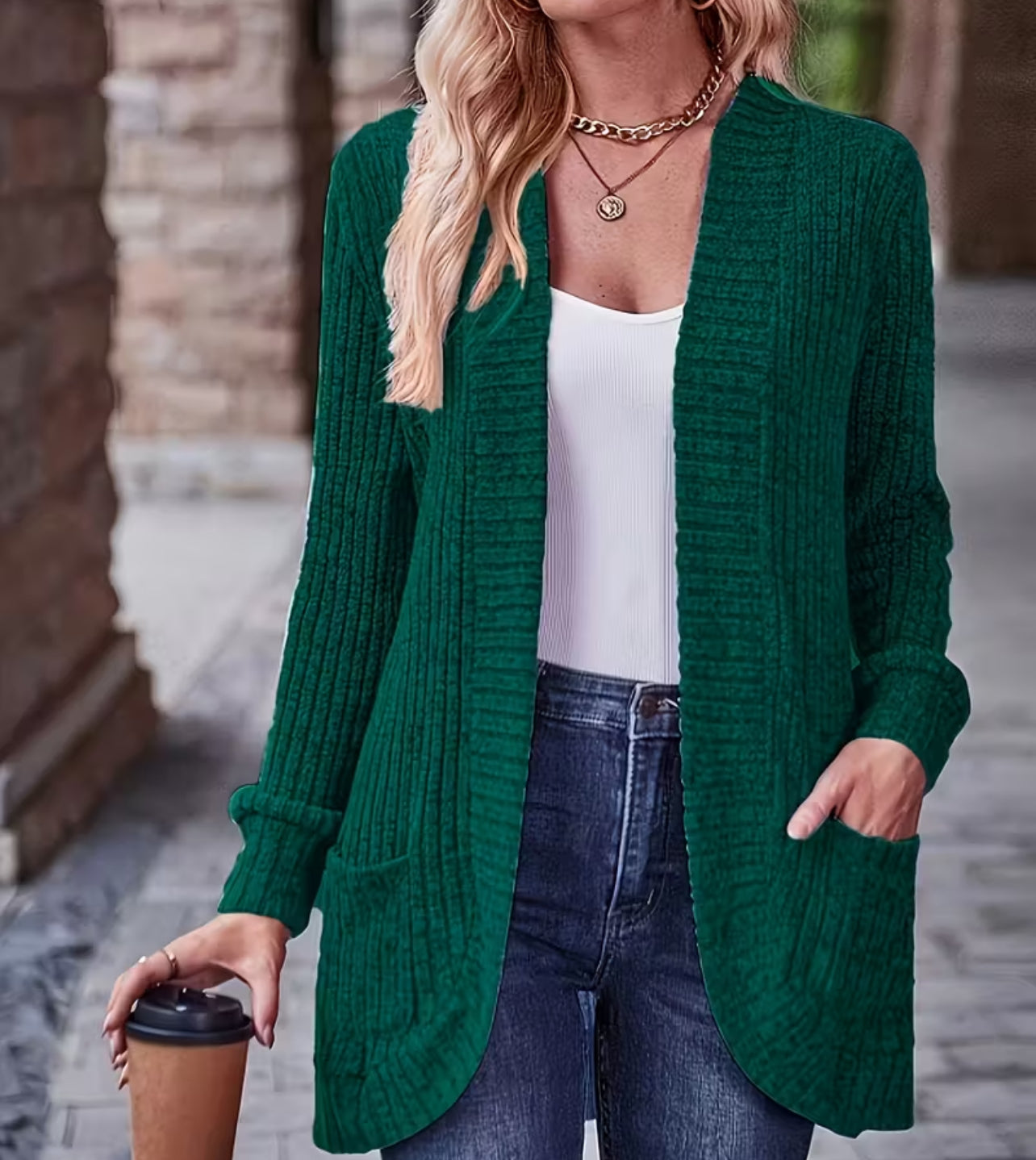 Butter Soft Light Weight Ribbed Open Front Cardigan