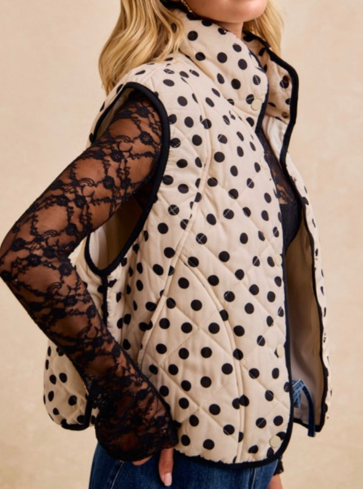 Dot You Average Puffer Vest
