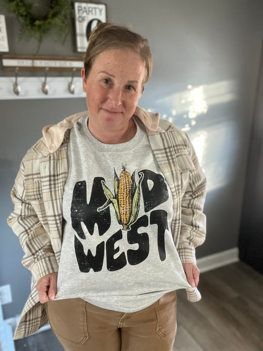 Midwest Corn Graphic Crew FINAL SALE