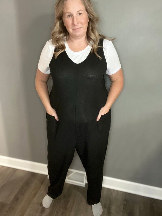 Double Take Full Size Sleeveless Straight Jumpsuit