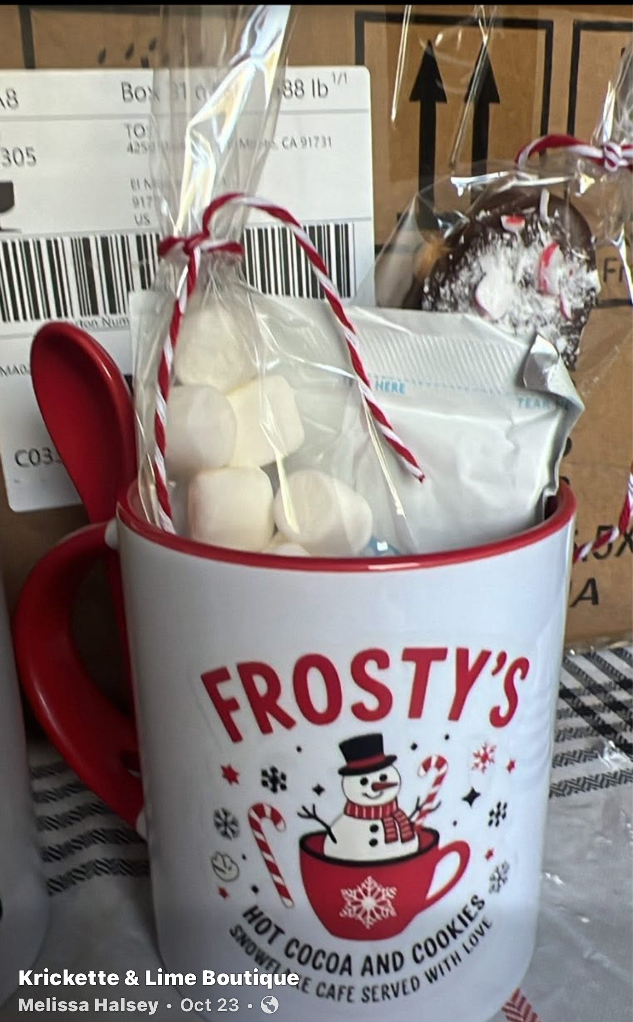 Hot Cocoa Mug Gift Set and Gift Box