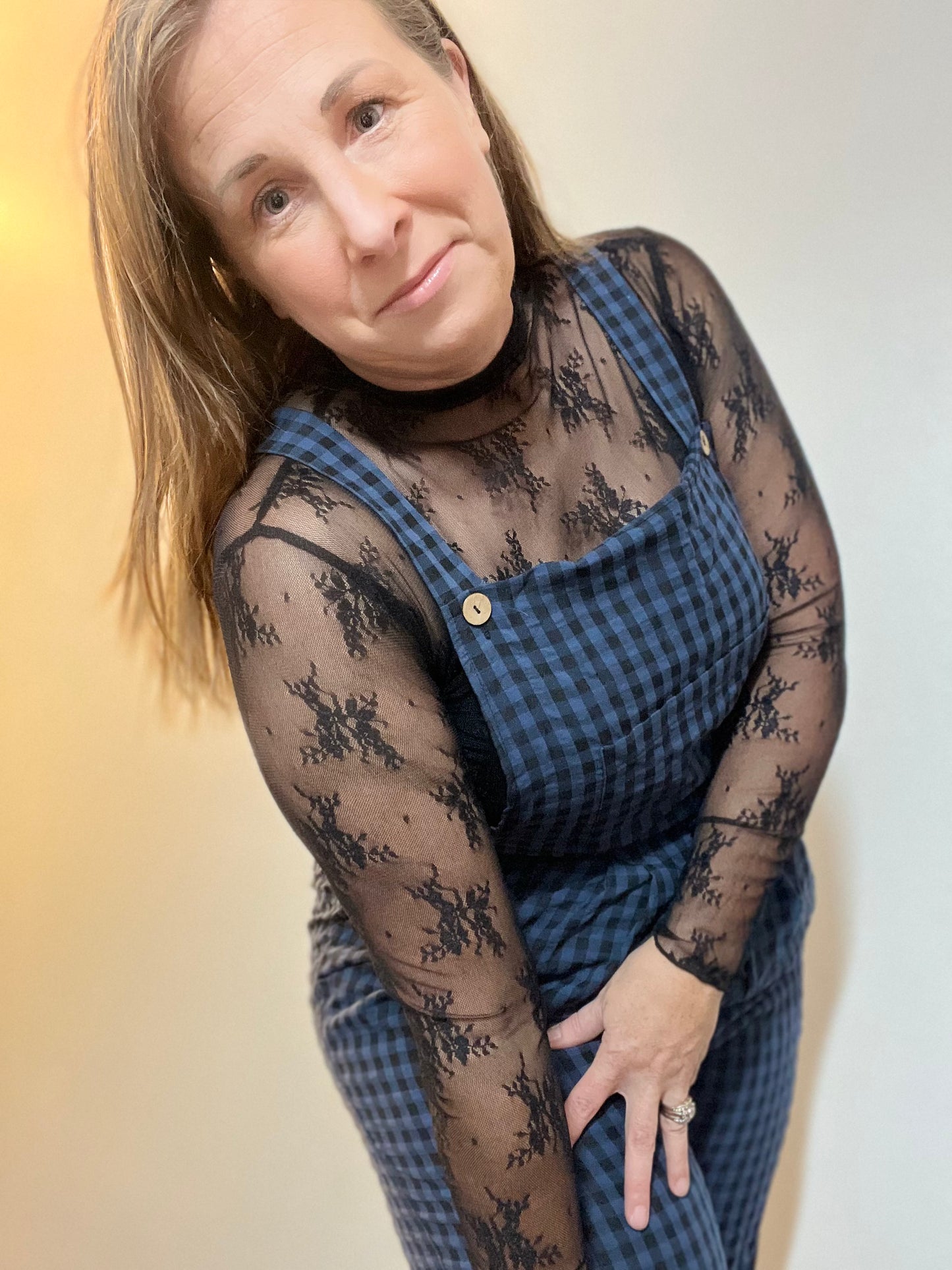 All I Wanna Do Mesh Semi Sheer Top