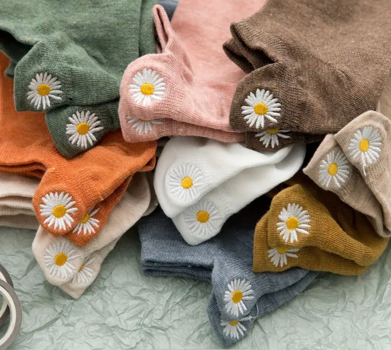 Daisy No-Show Sock