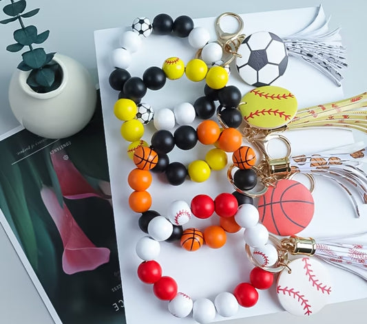 Leader of the Pack Wood Bead Wristlet