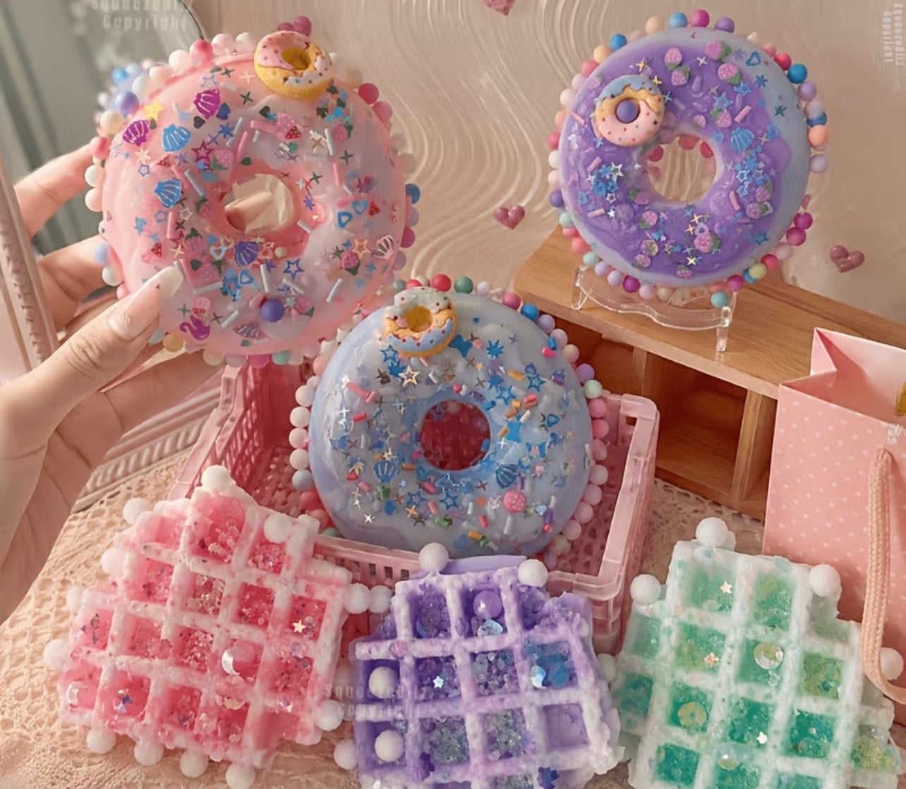 Boujee Squishy Waffle & Donut