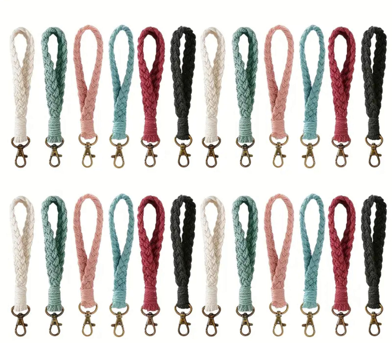 Boho Handwoven Keychain