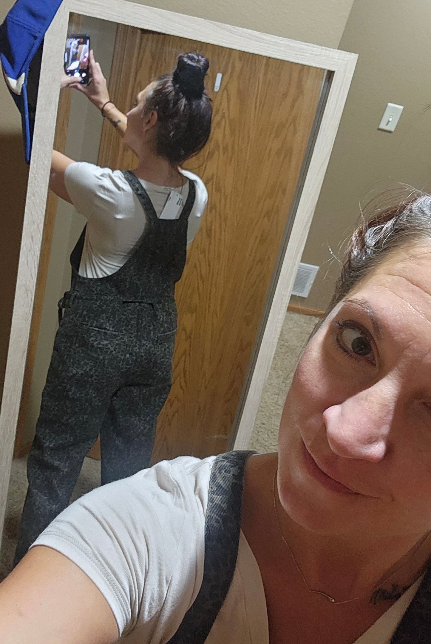 Leopard Loose Comfy Overall With Side Pockets