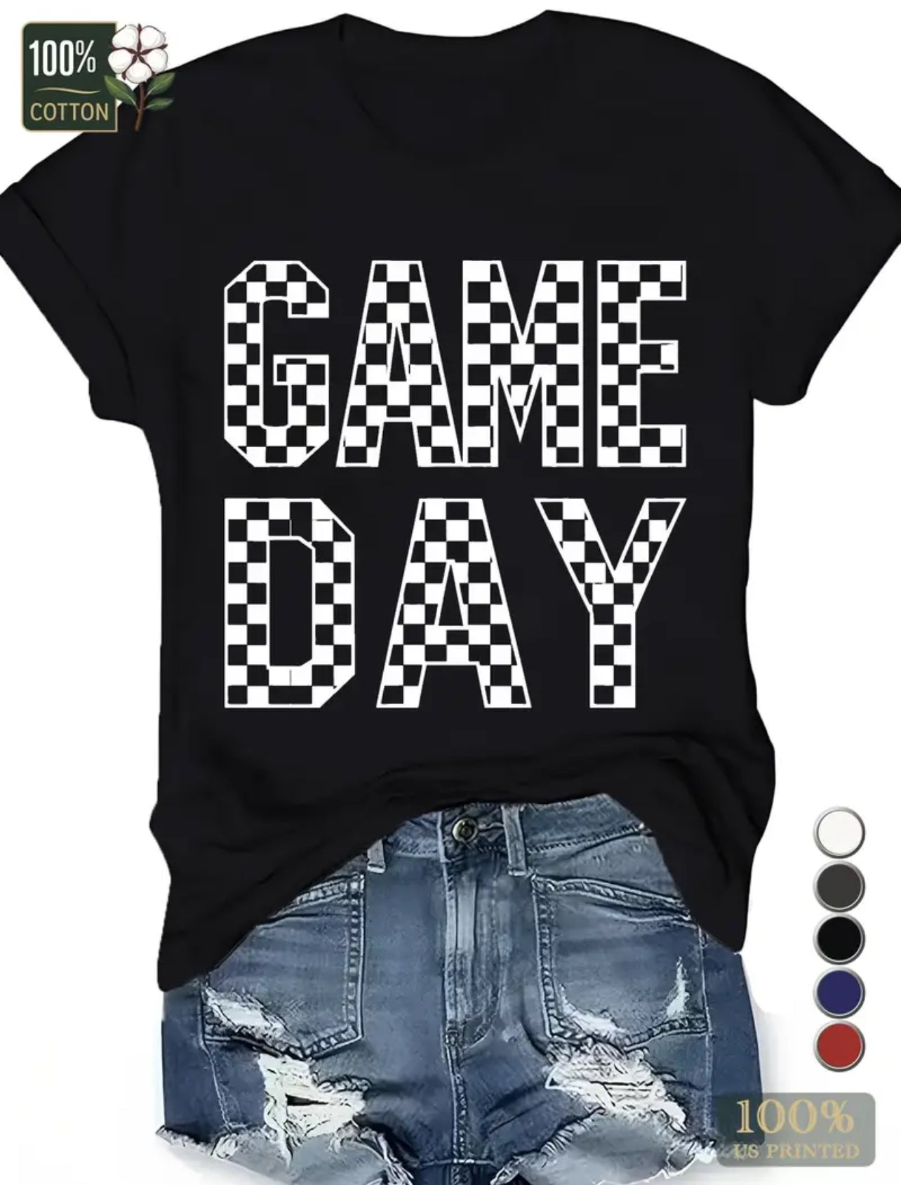 Checker Game Day Graphic Tee
