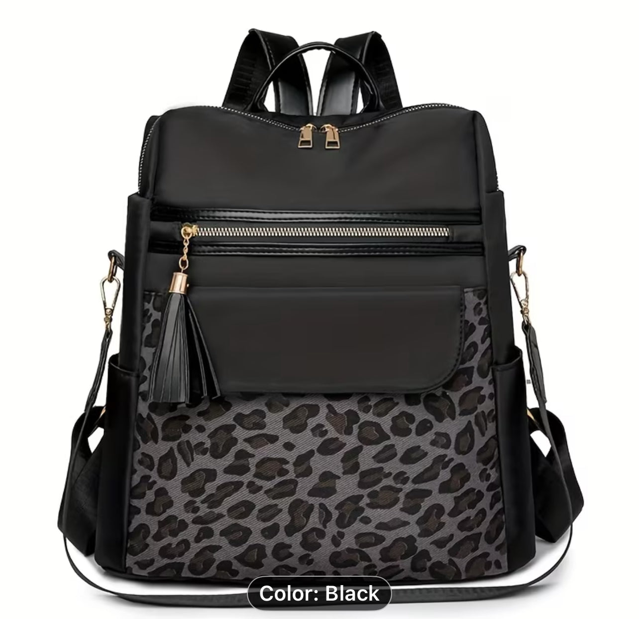 Work It Out Leopard Backpack