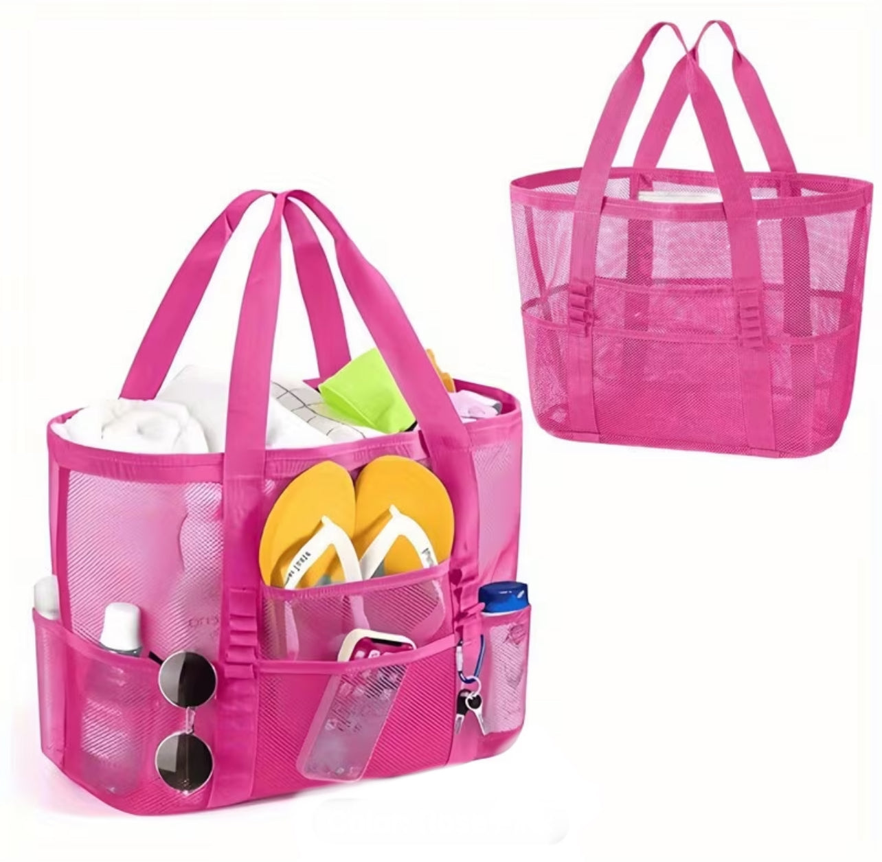 Take Me to the Beach Mesh Tote Bag