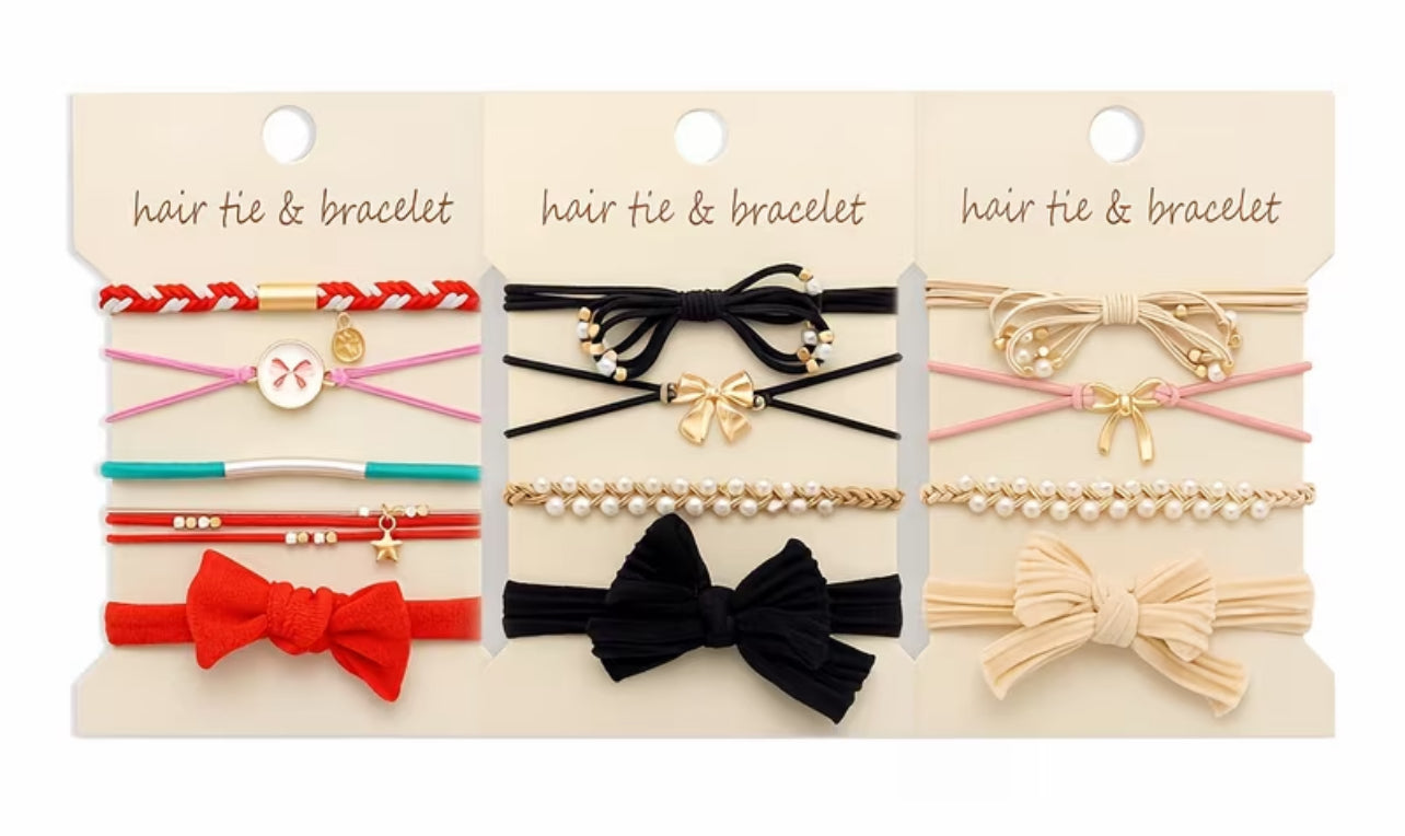Double Duty Hair Tie and Bracelet Set