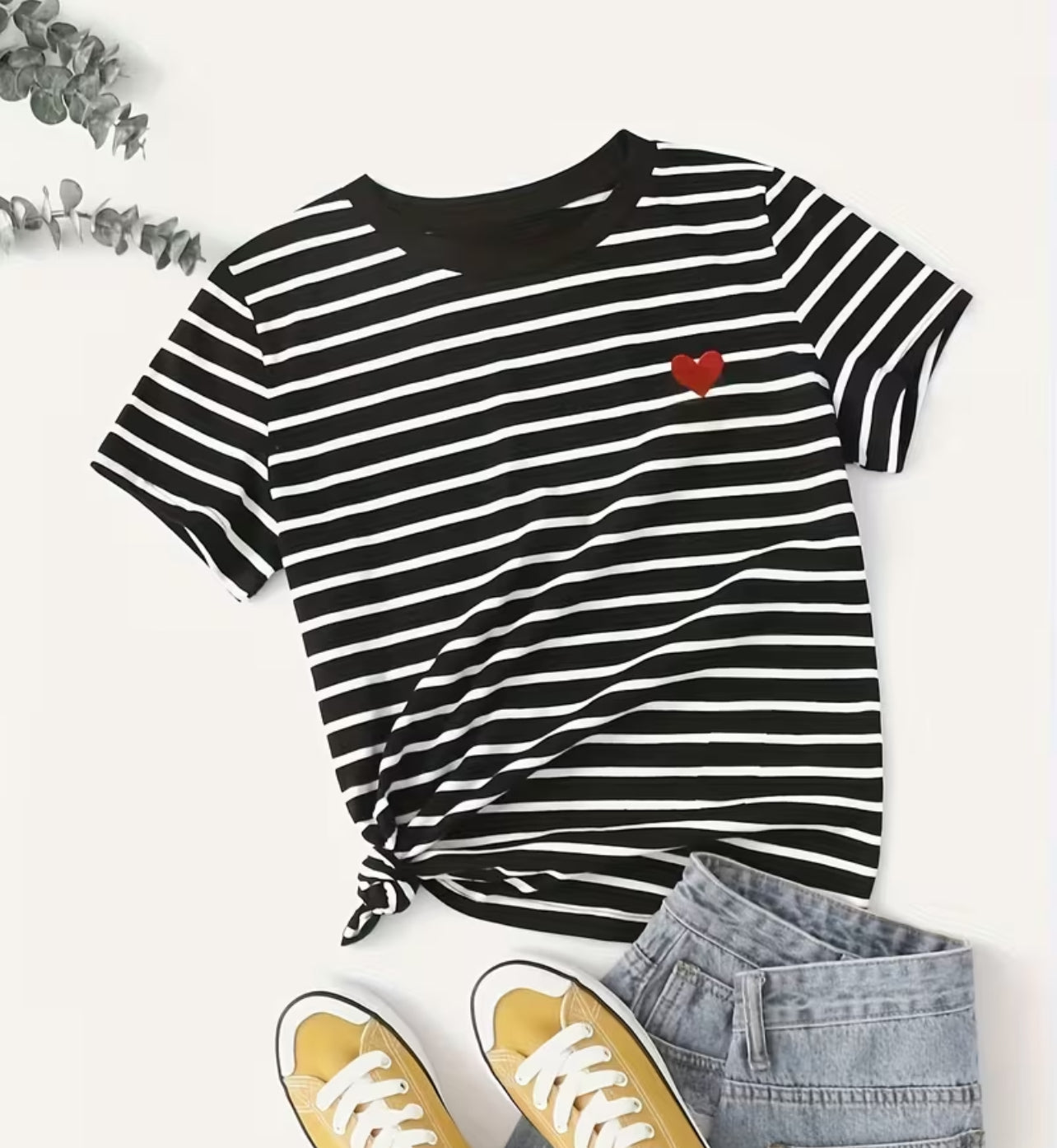 You Have My Heart Stripped Tee