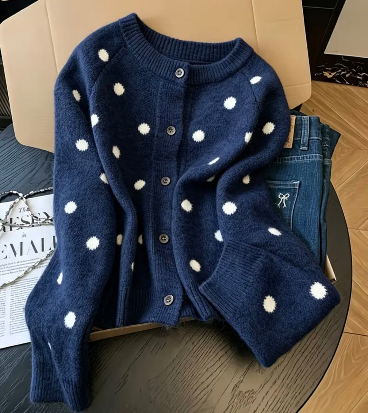 Dot to Dot Sweater Cardigan