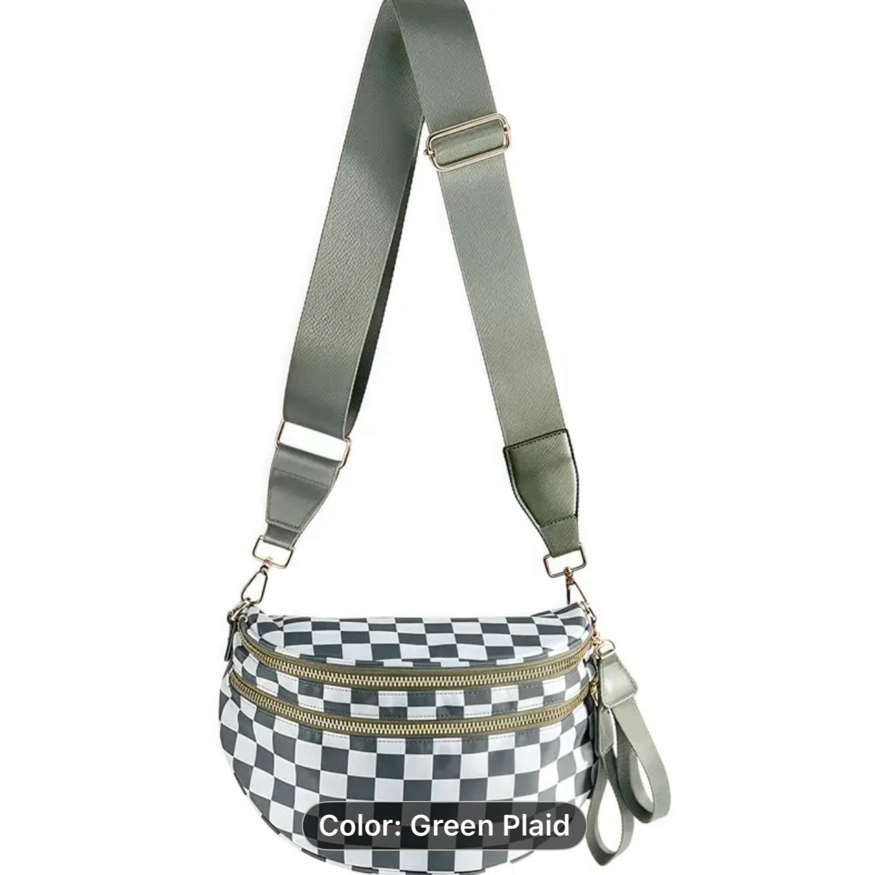 Checkered Large Bum Bag
