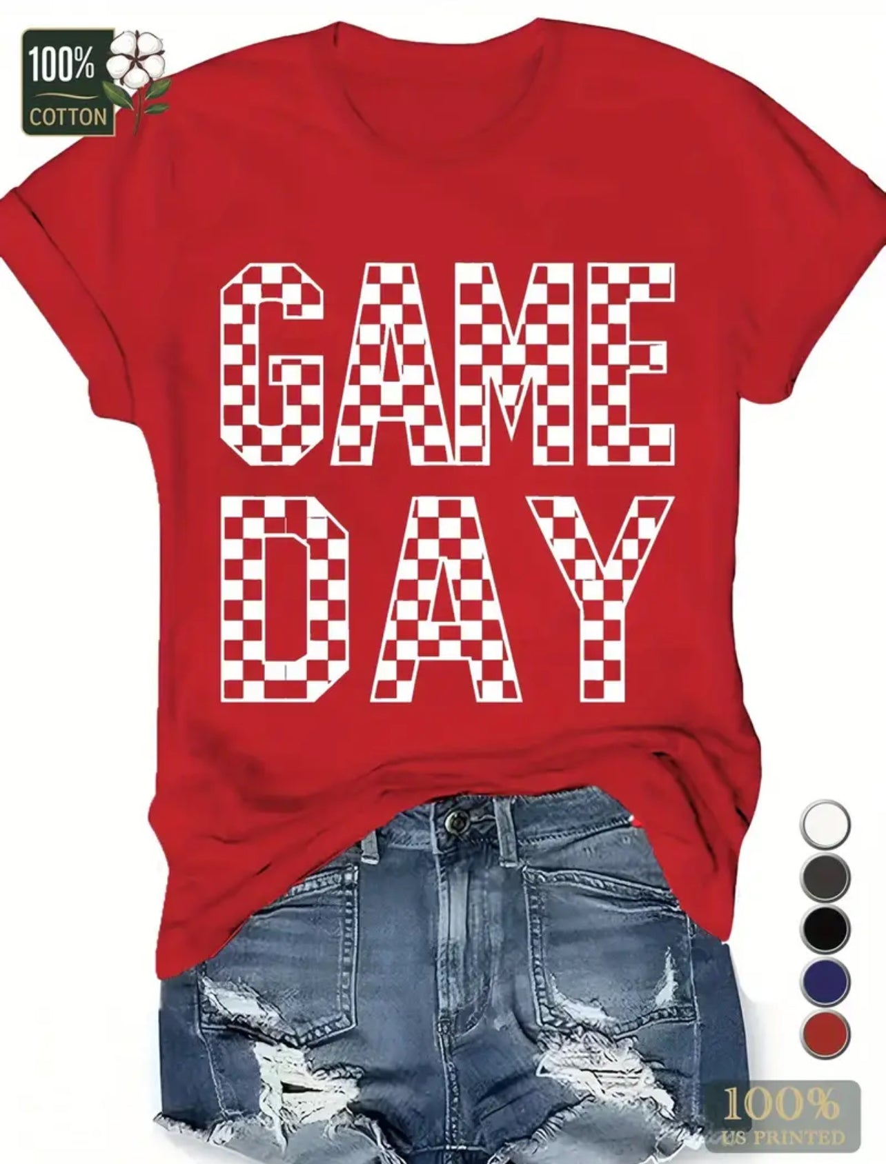 Checker Game Day Graphic Tee