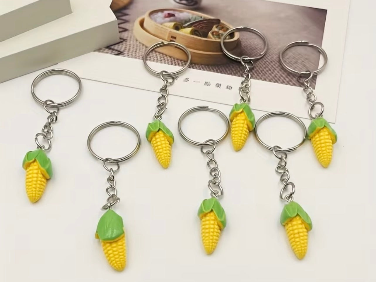 Corn Cob Keychain