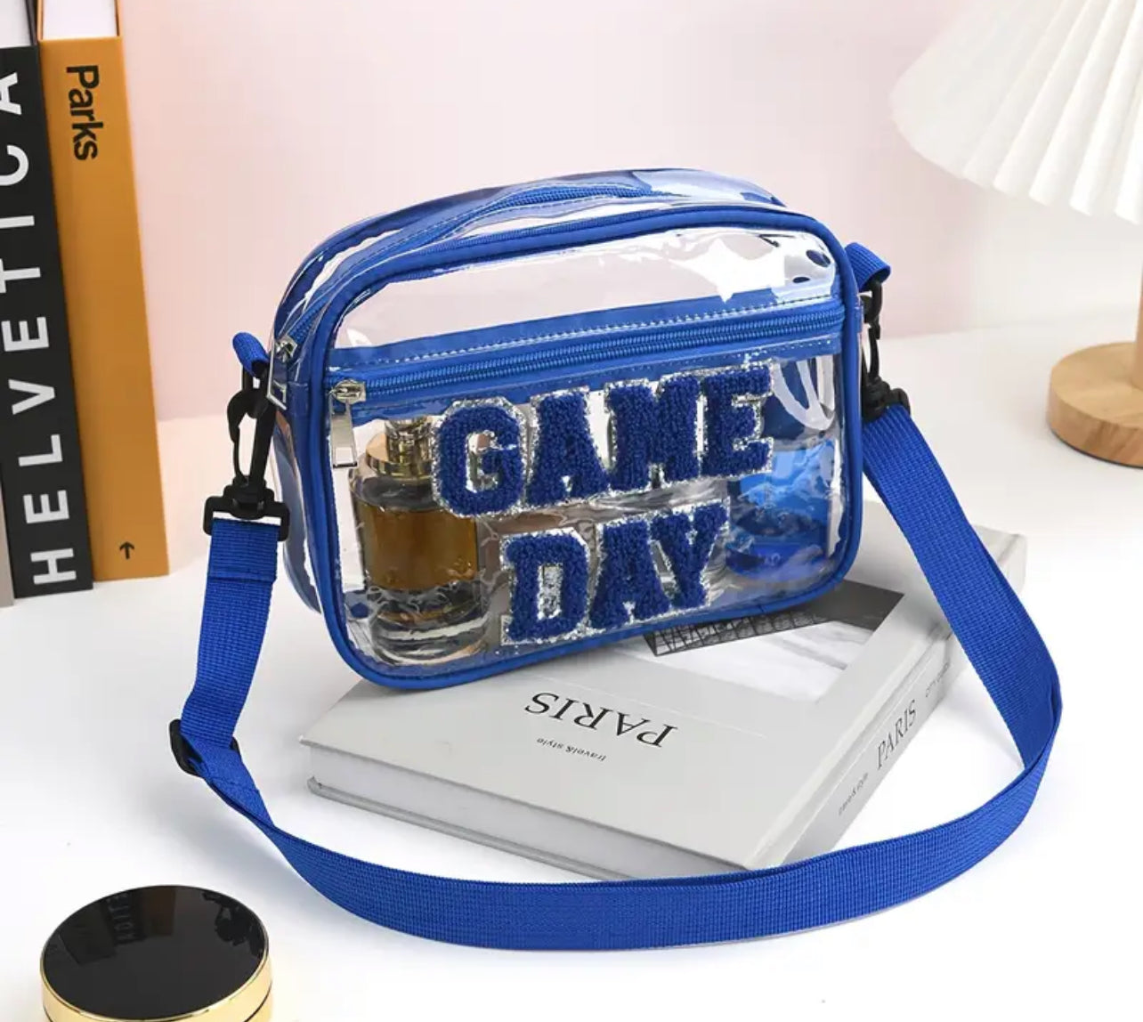 Game Day Clear Plexi Crossbody Bag