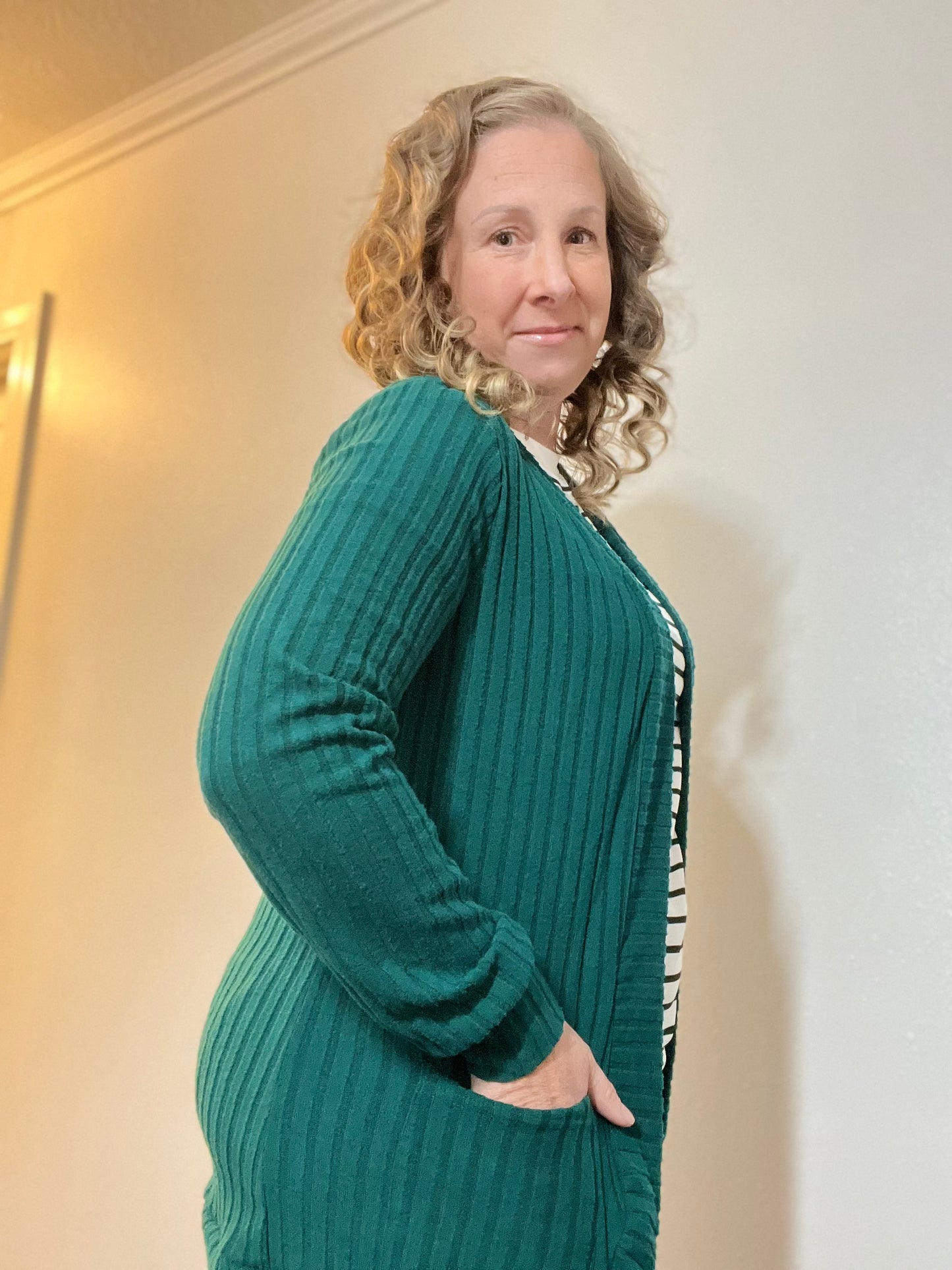 Butter Soft Light Weight Ribbed Open Front Cardigan