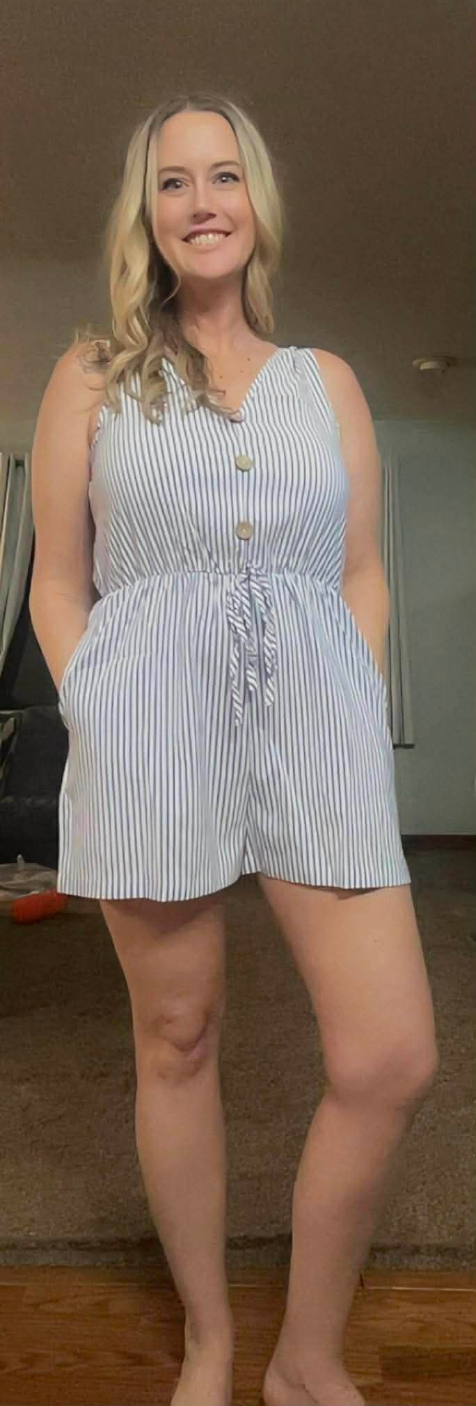 Bask in the Sun Seersucker Romper