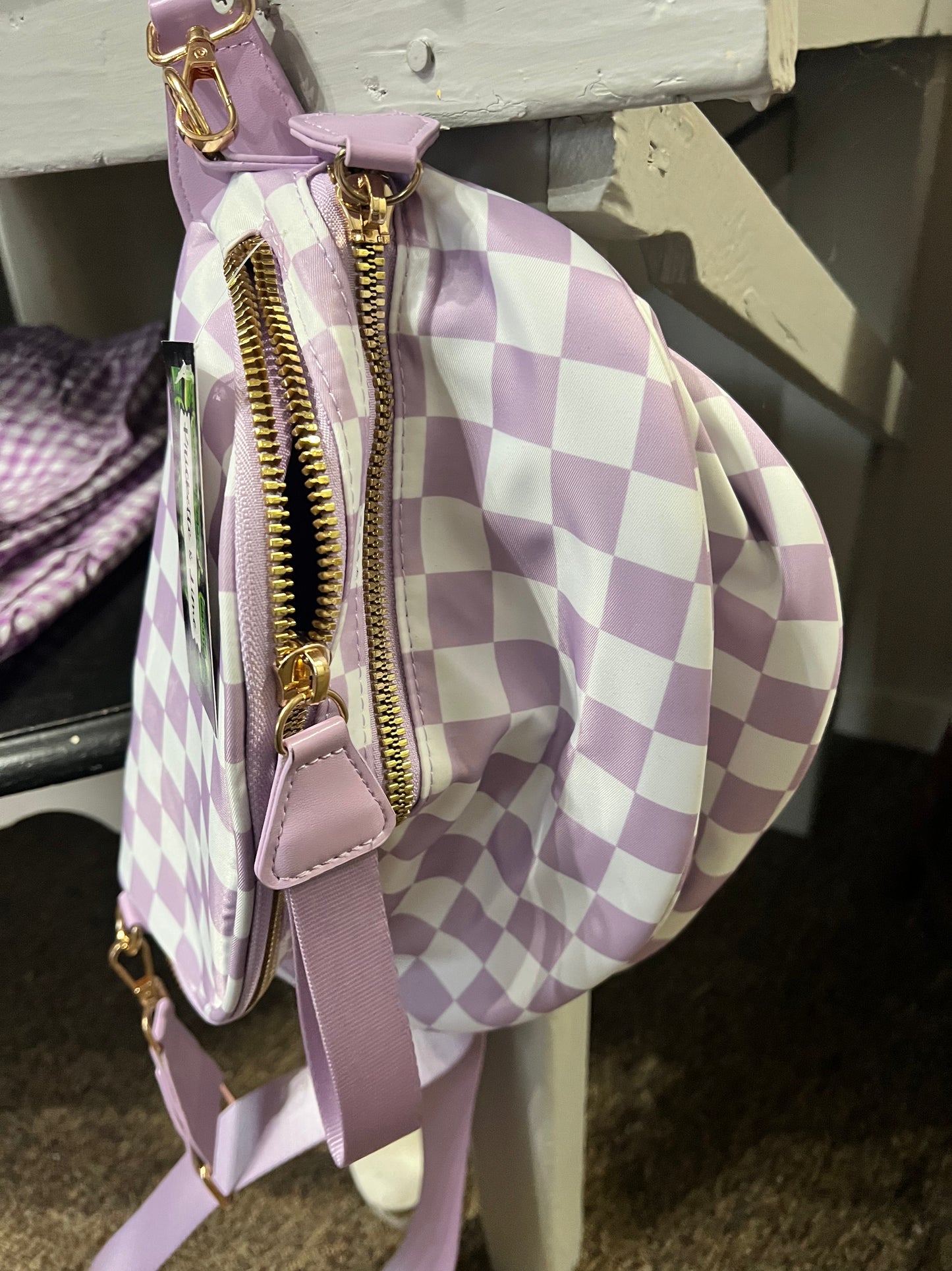 Carry Everything Large Checker Bum Bag 💚Mega Seller💚