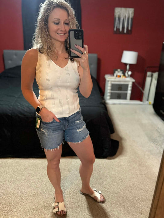 On the 6 Sequin Tank
