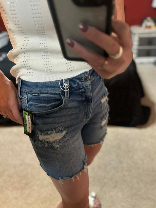 Boys in da Hood Mid-rise Cello Boyfriend Short