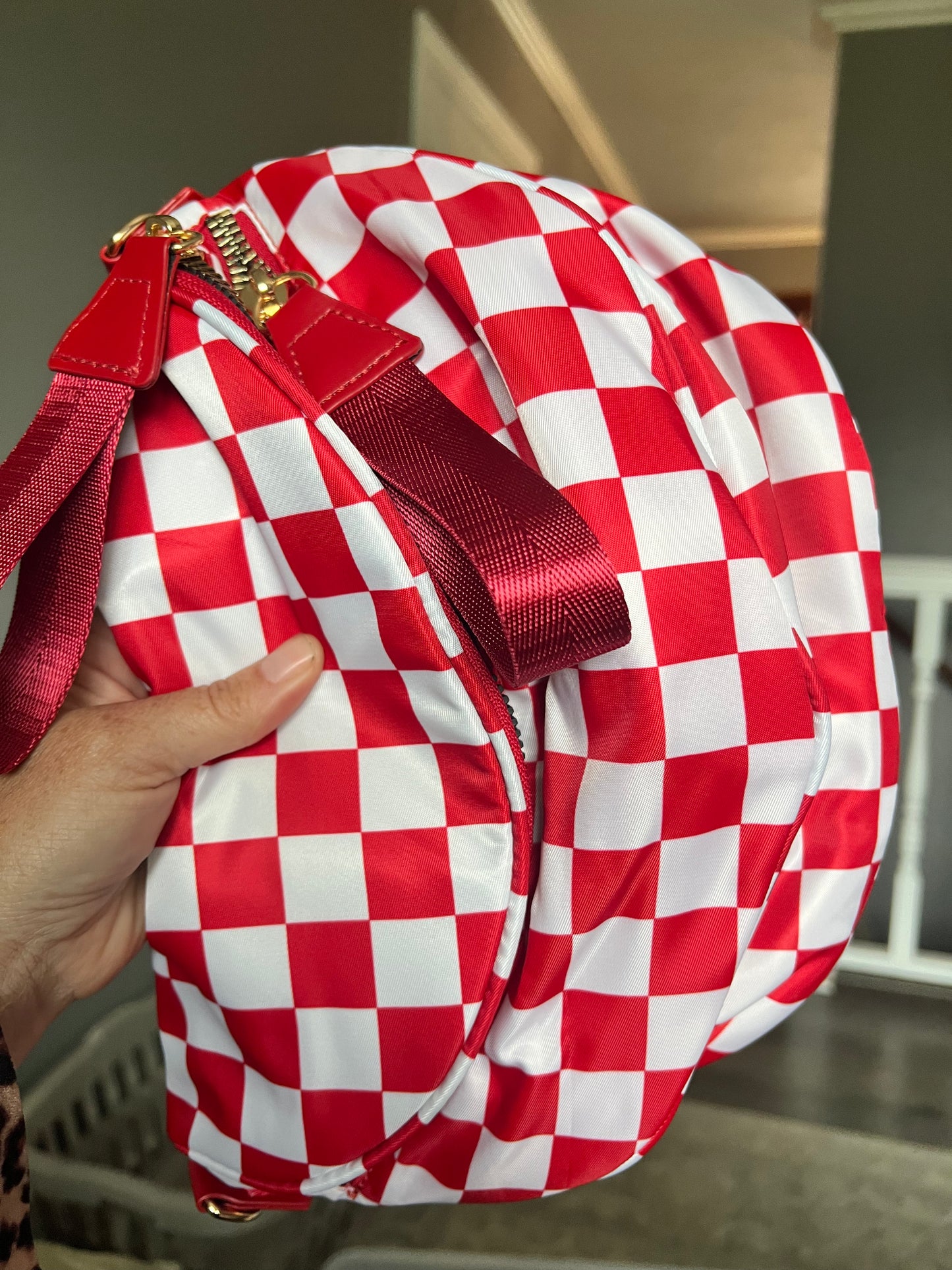 Carry Everything Large Checker Bum Bag 💚Mega Seller💚