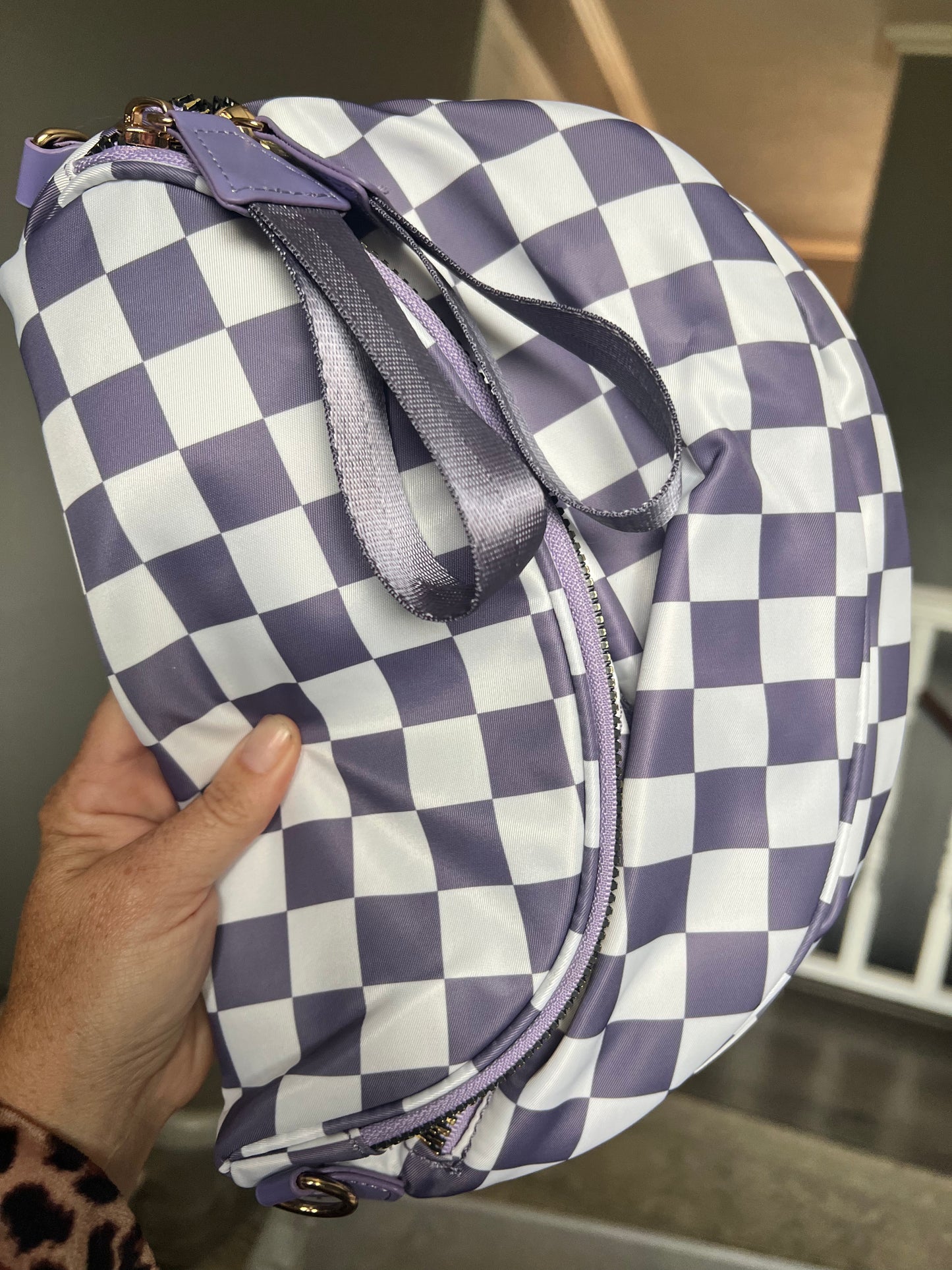 Carry Everything Large Checker Bum Bag 💚Mega Seller💚