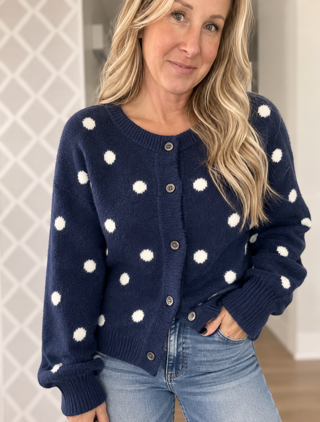 Dot to Dot Sweater Cardigan