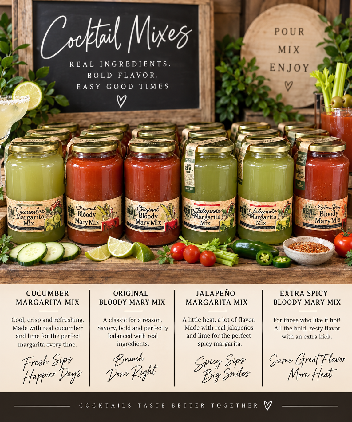 The Real Deal Cocktail Mixes