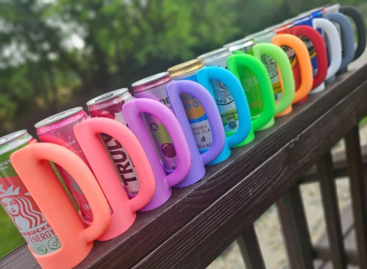 Hard Silicone Slim Can Holder
