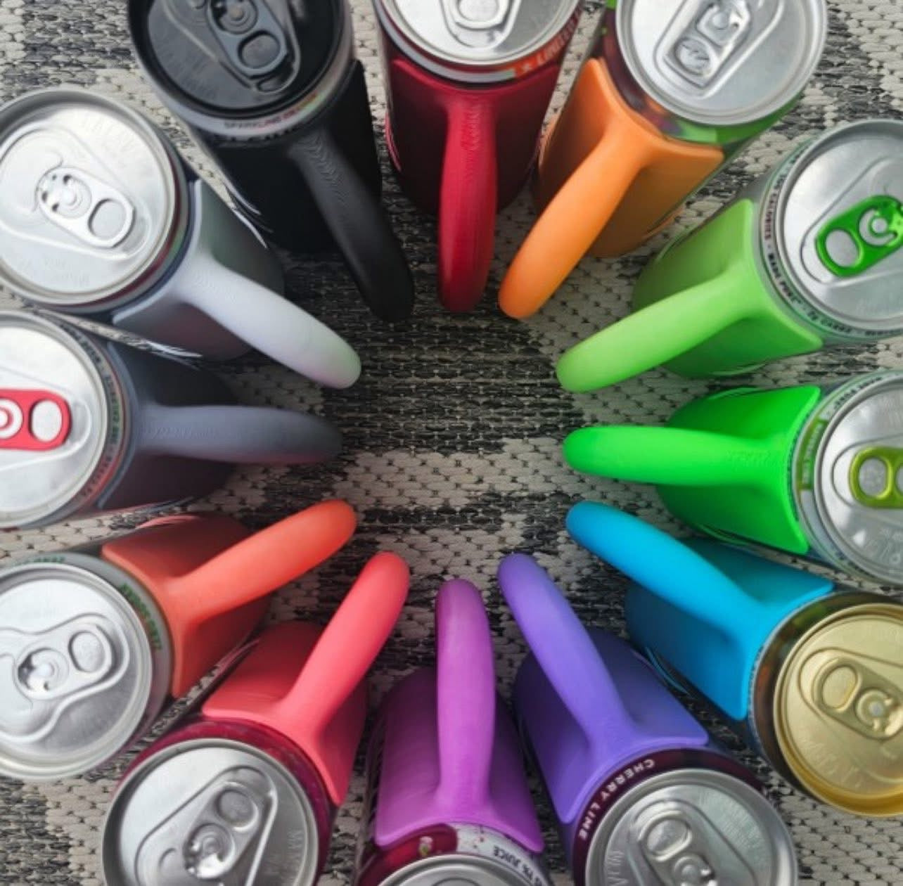 Hard Silicone Slim Can Holder