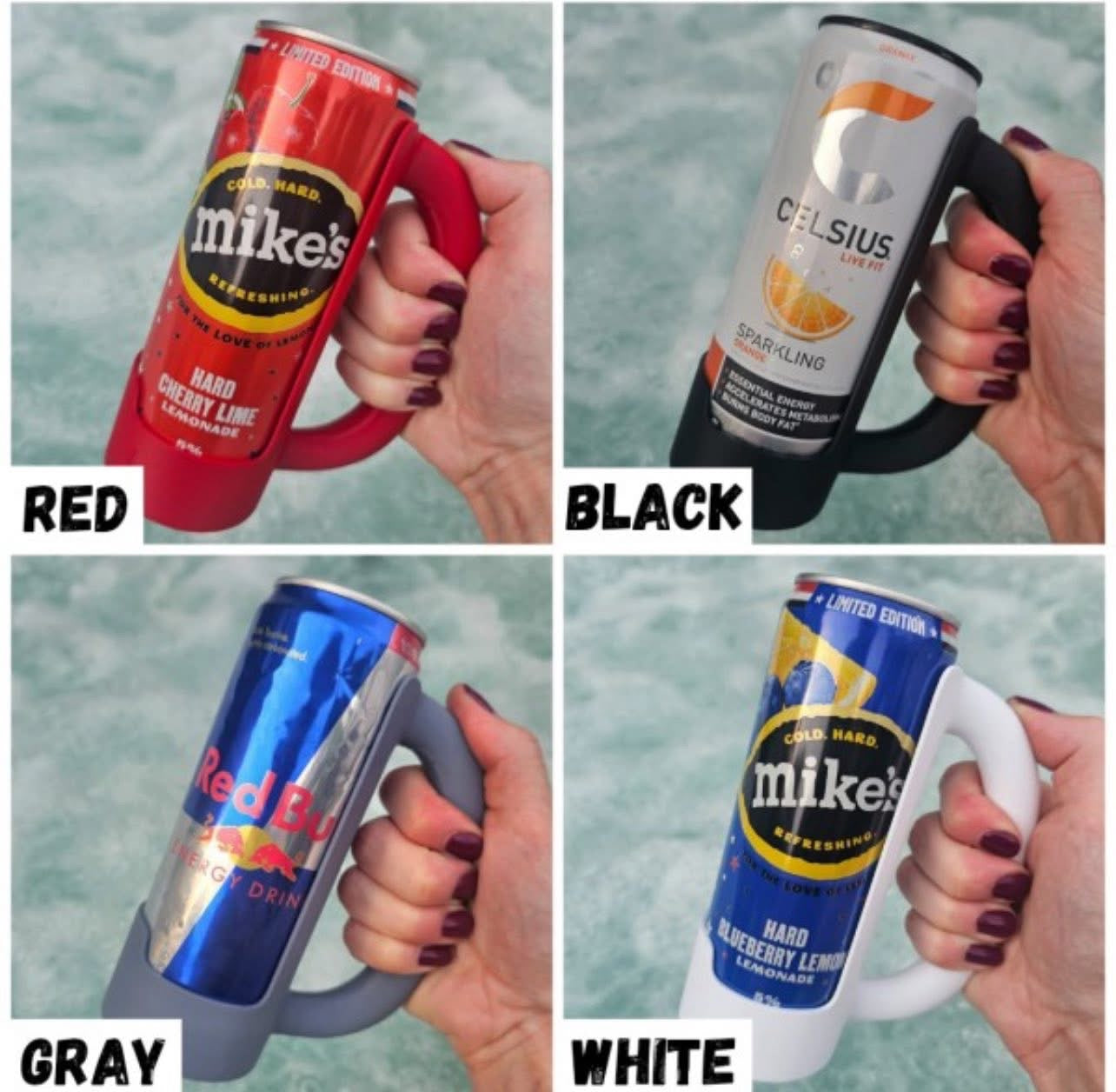 Hard Silicone Slim Can Holder