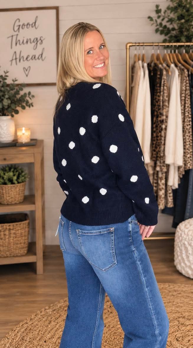 Dot to Dot Sweater Cardigan