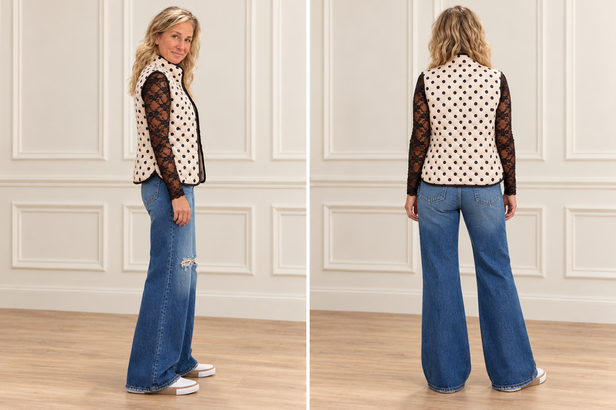 Dot You Average Puffer Vest
