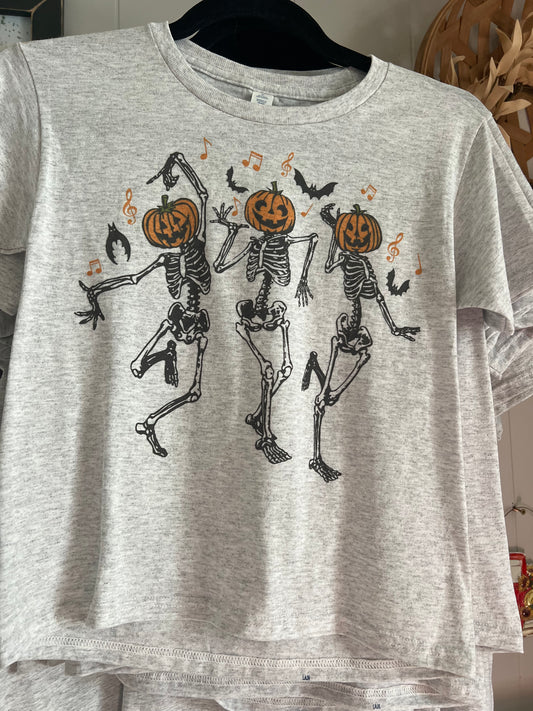 Dancing Skellies Halloween Graphic Tee