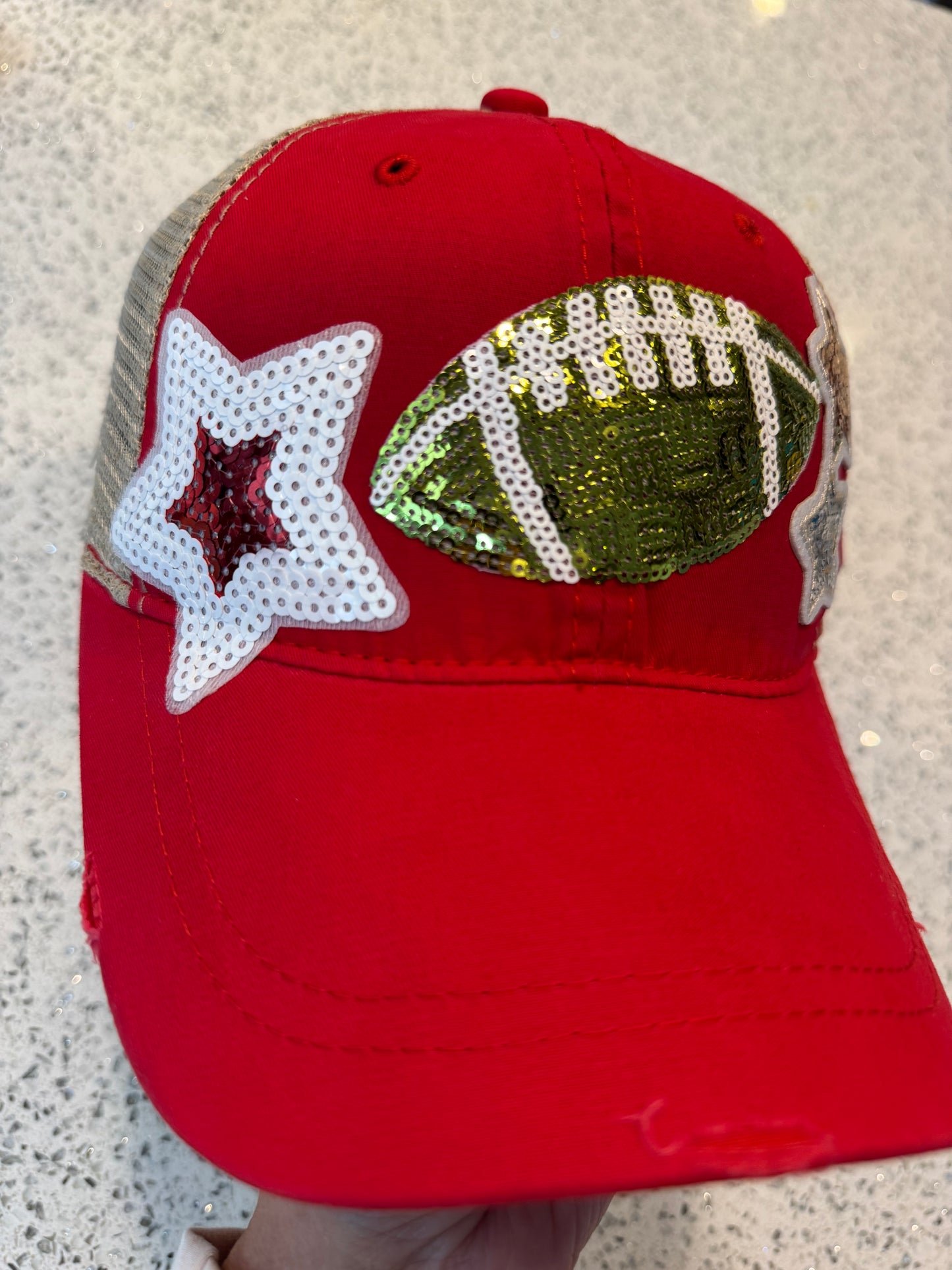 All the Glitz Football Cap