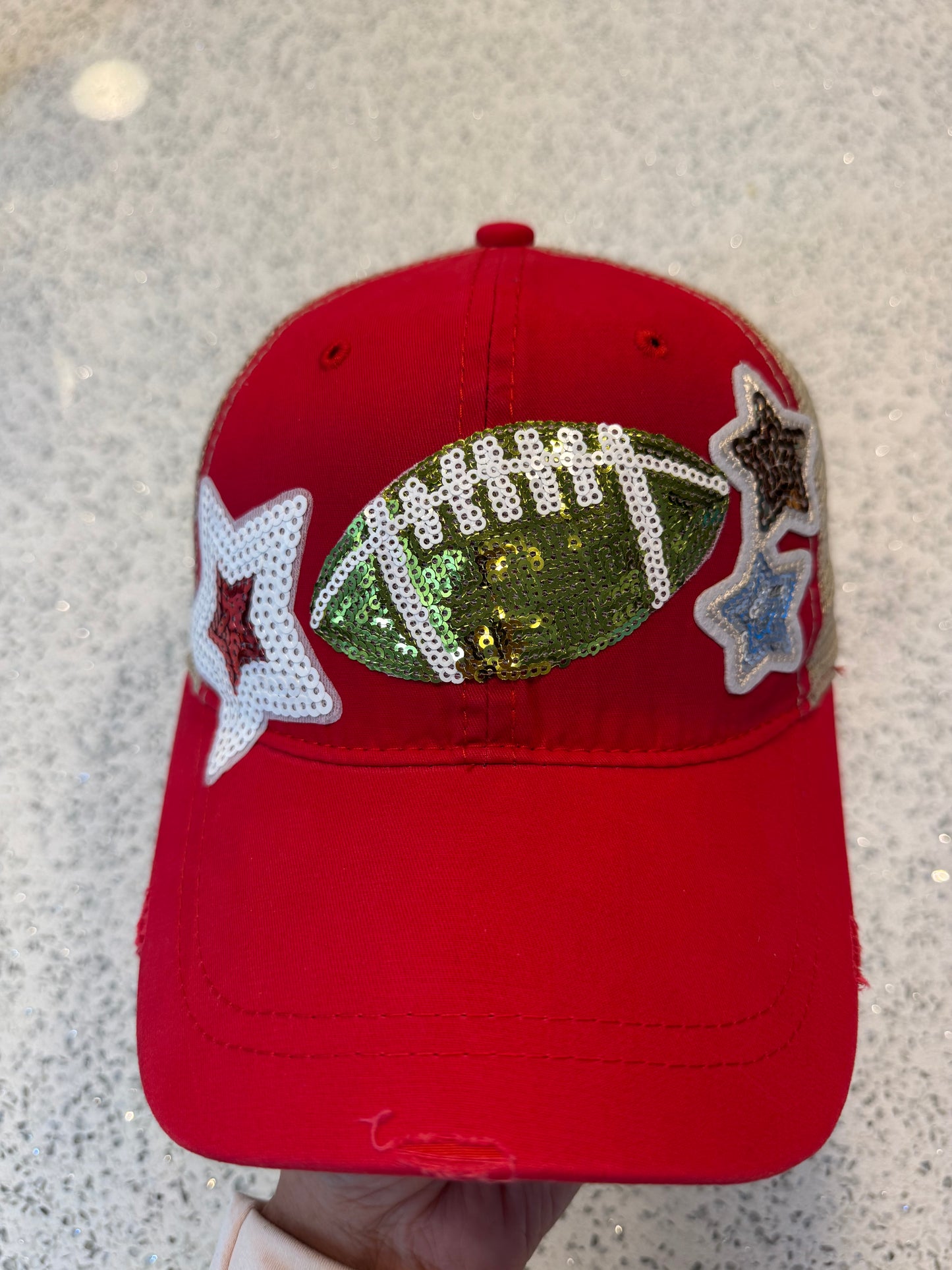 All the Glitz Football Cap